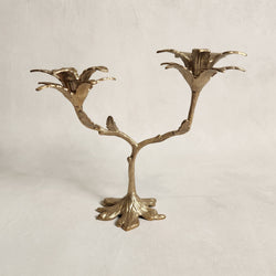 Palash double Palm Candleholder