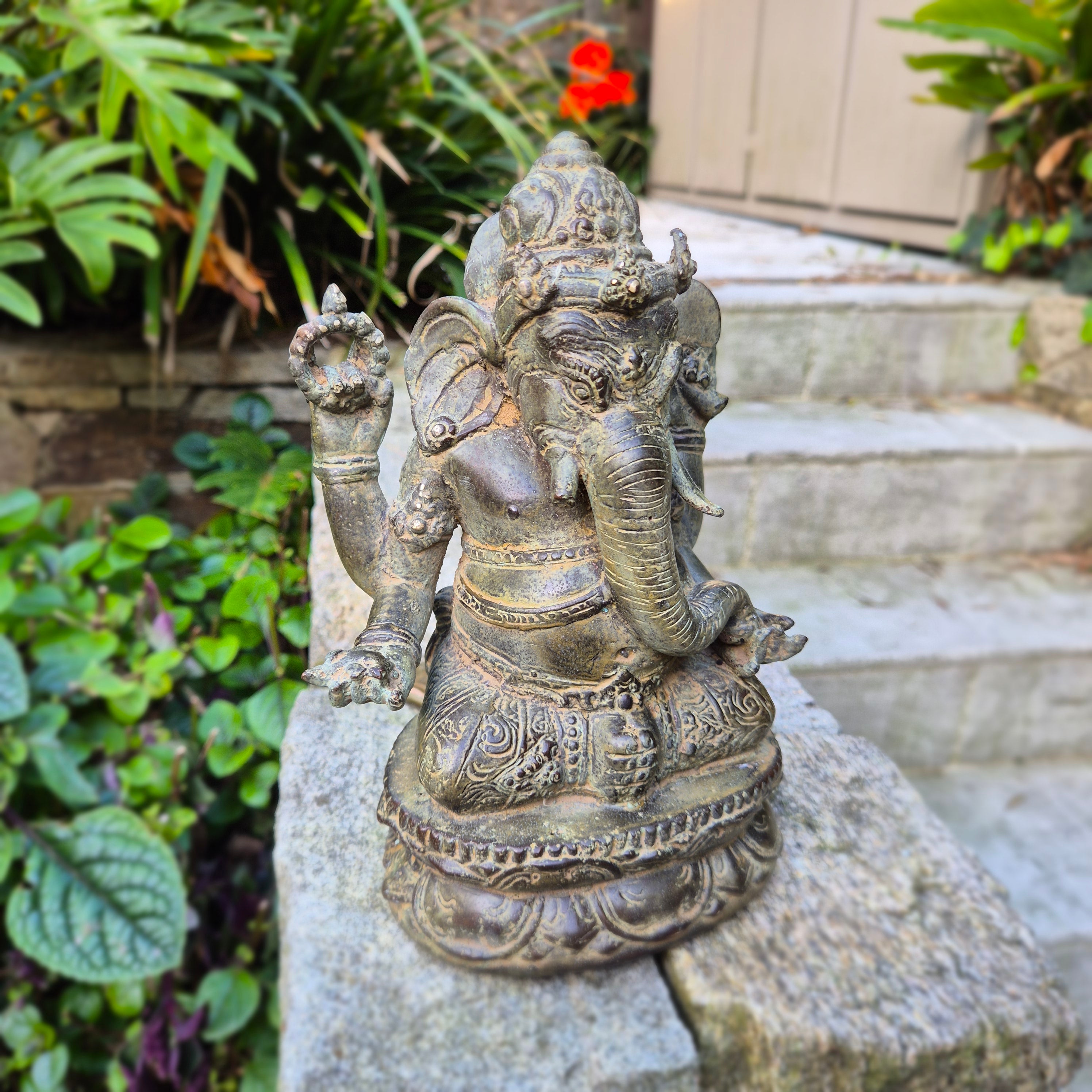 Bronzed Ganesha Figure