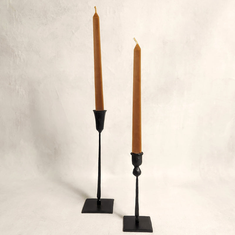 Burnt Amber Square Tapers - 12"