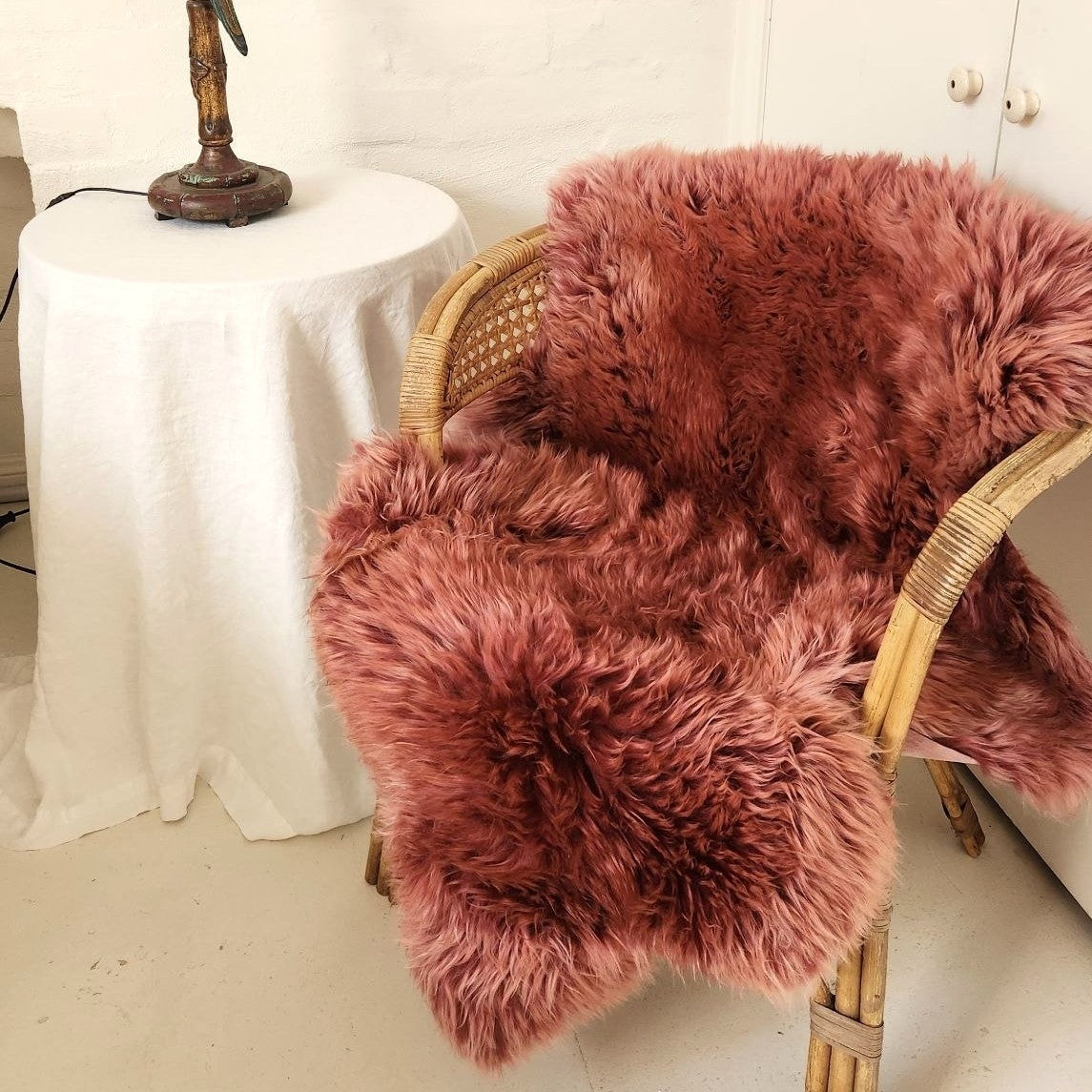 Wild Rose Frost Merino Sheepskin