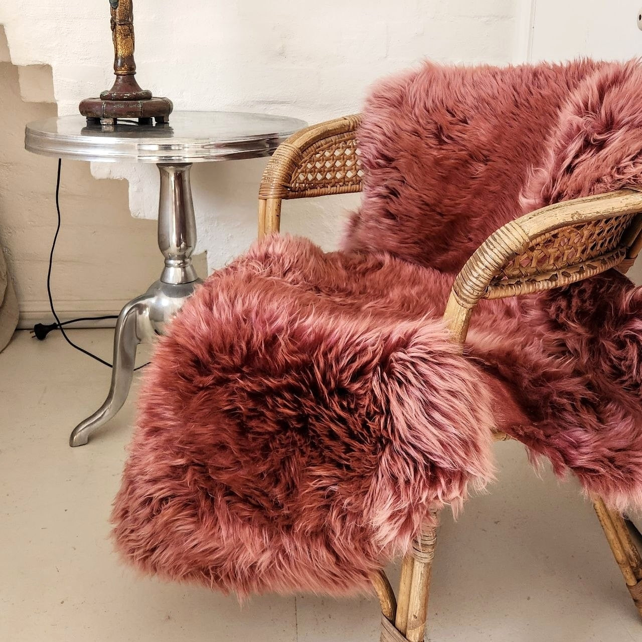 Wild Rose Frost Merino Sheepskin