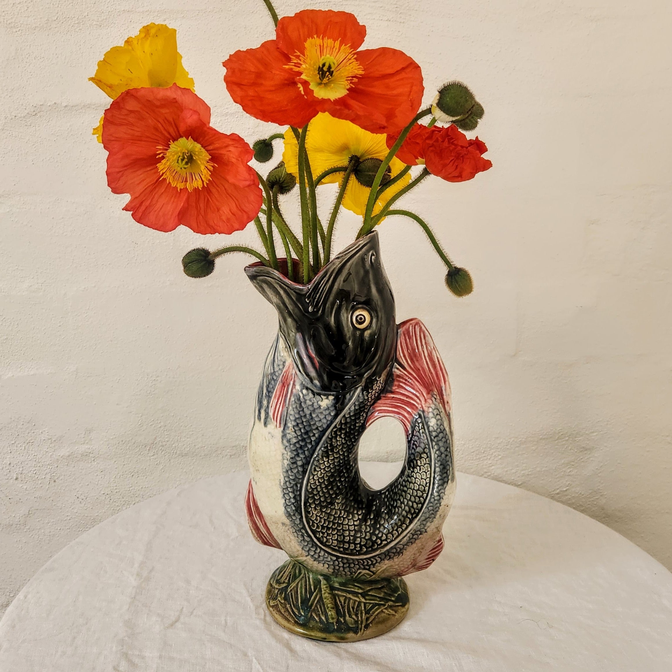 Antique French Trout Pitcher