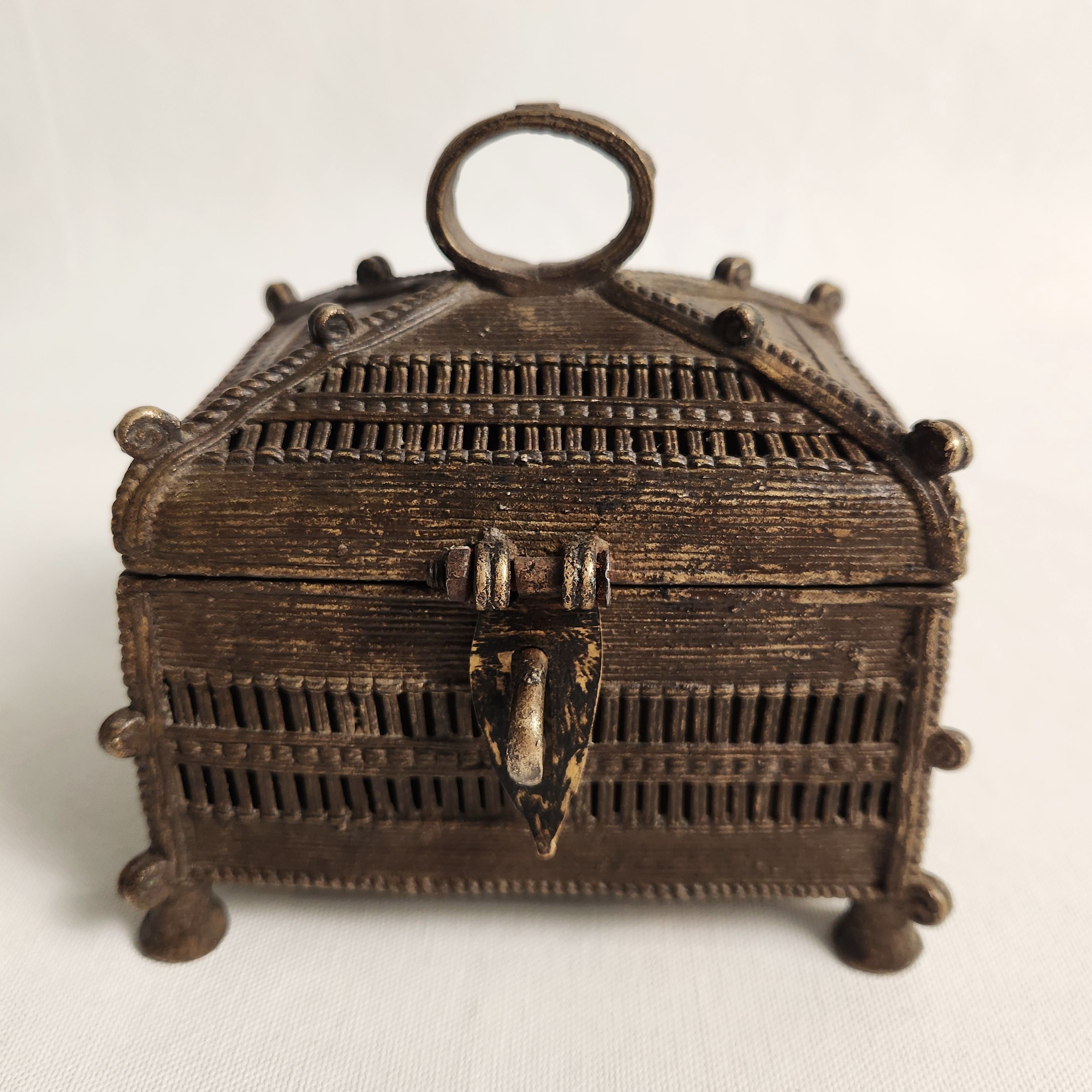 Indian Bronzed Jali Box