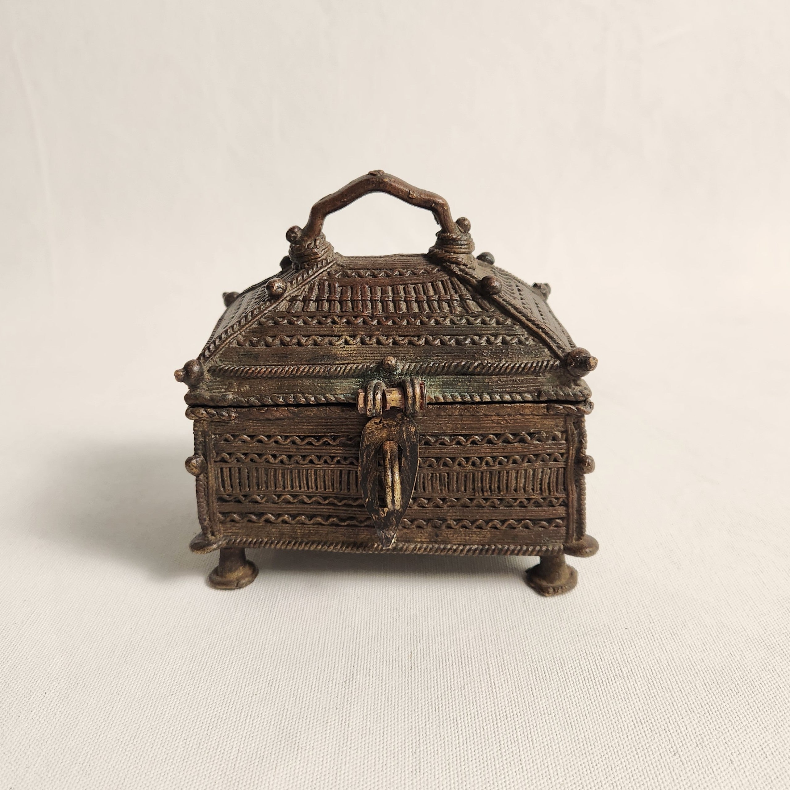 Indian Bronzed Jali Box