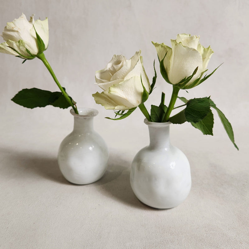 Bossele Glass Vase - White