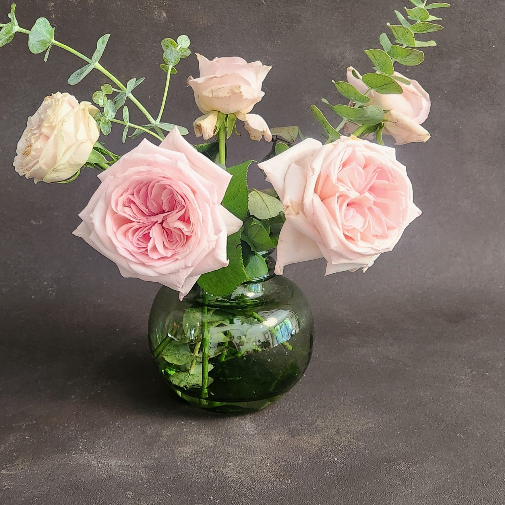 Vase Crock - Smokey Green