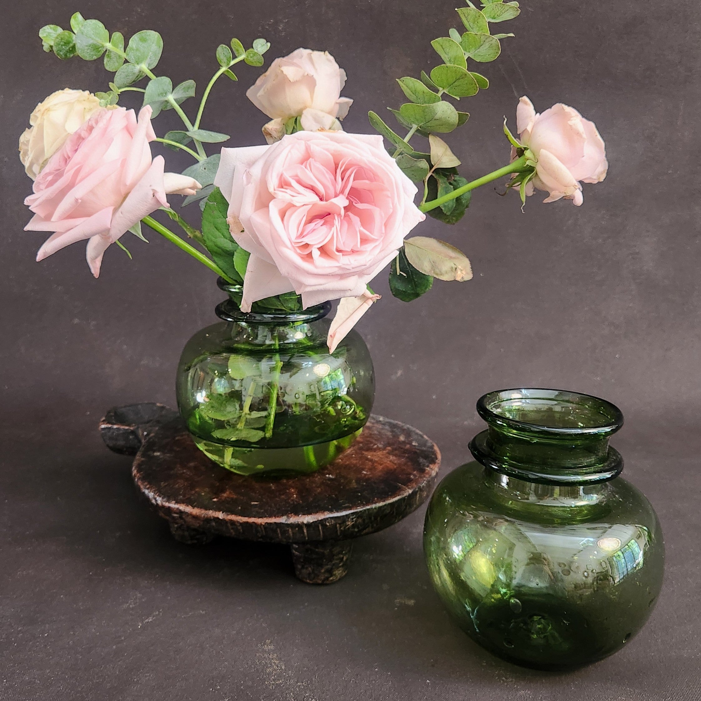 Vase Crock - Smokey Green