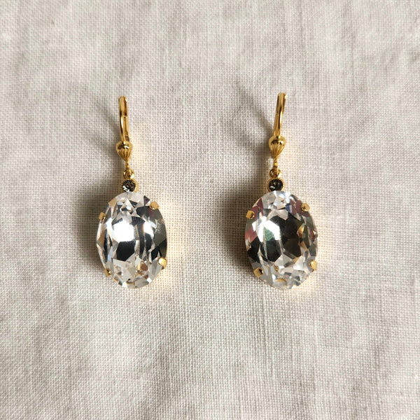 Eloise- Clear Crystal Earrings