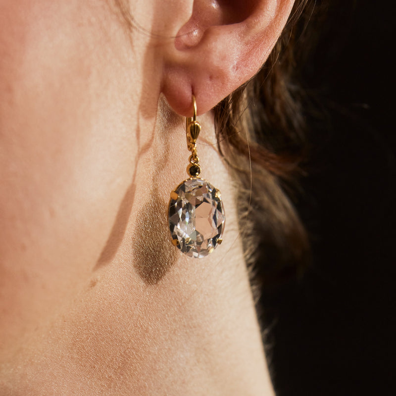 Eloise- Clear Crystal Earrings