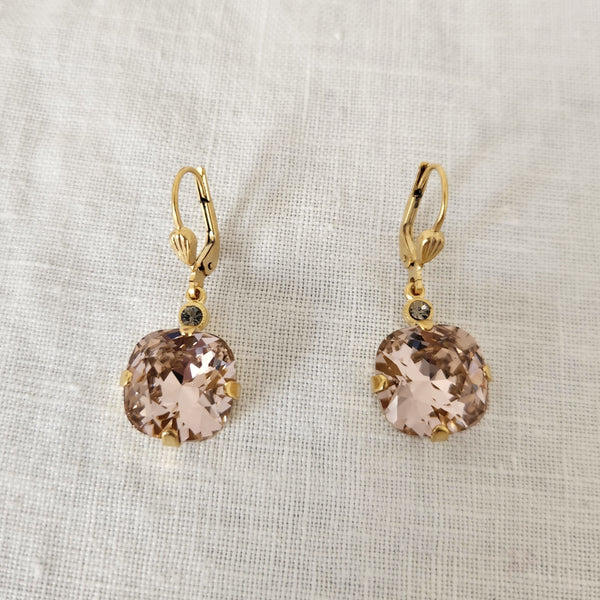 Florence- Pink Crystal Earrings