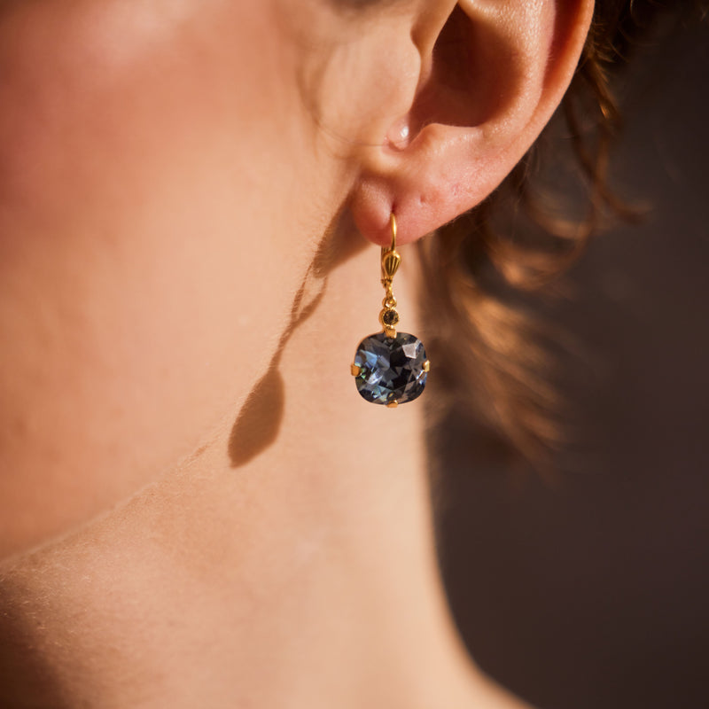 Florence- Deep Blue Crystal Earrings