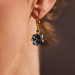 Florence- Deep Blue Crystal Earrings