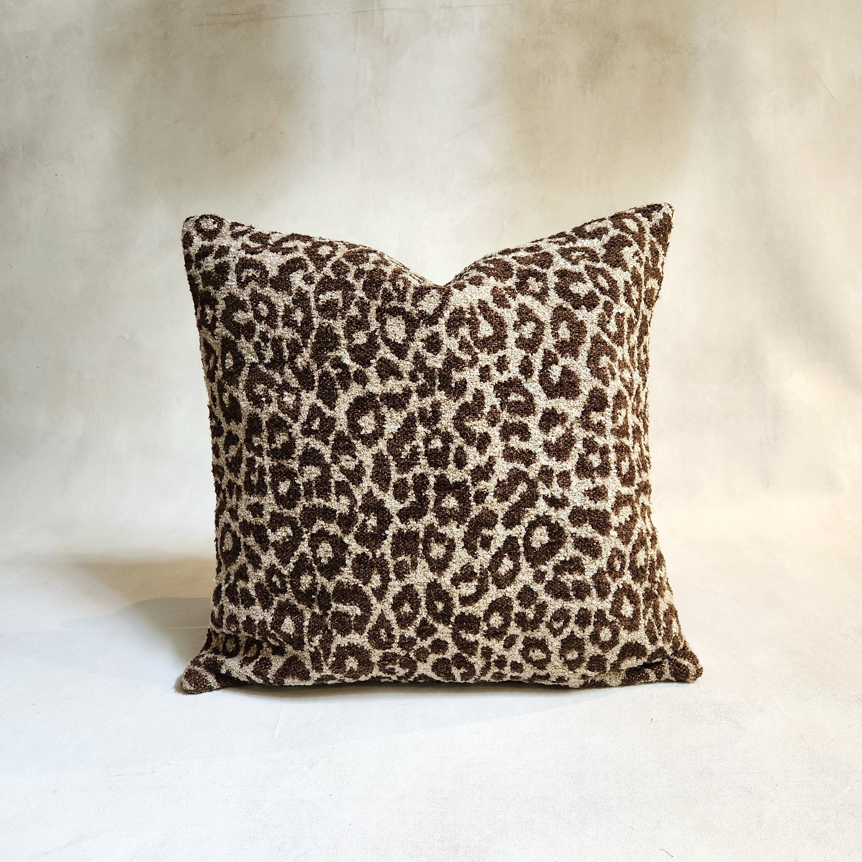 Safari Boucle Cushion - Mud 55x55cm