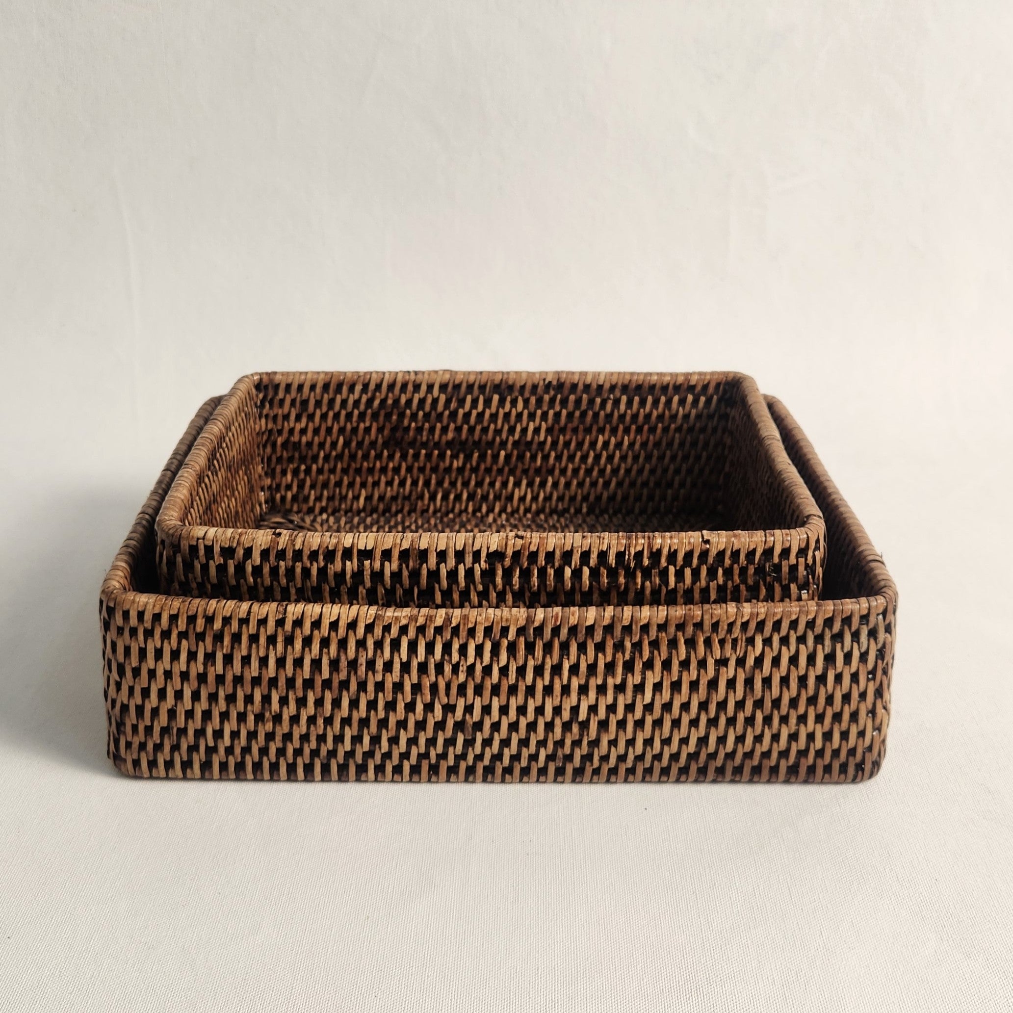 Rattan Nestable Trays