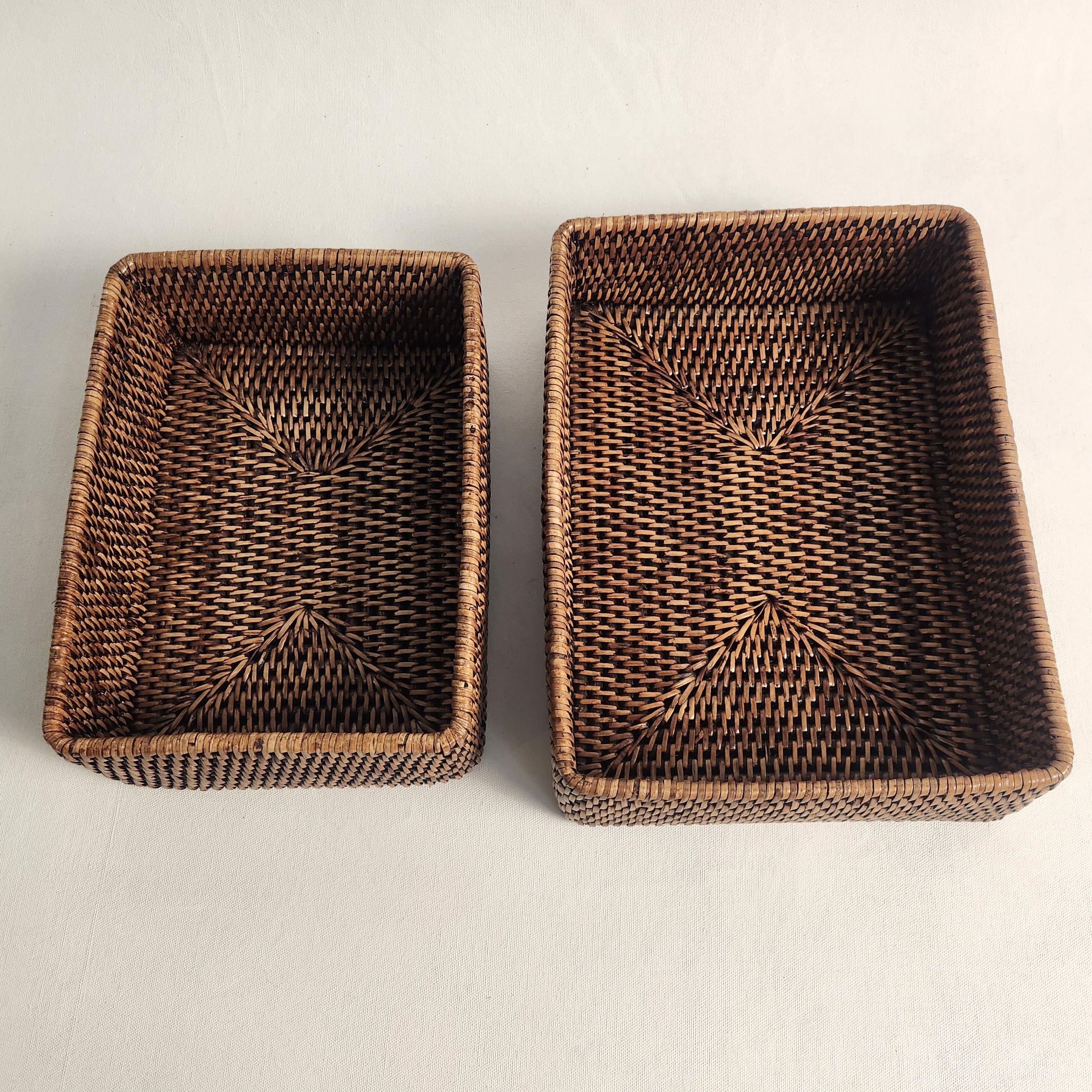 Rattan Nestable Trays