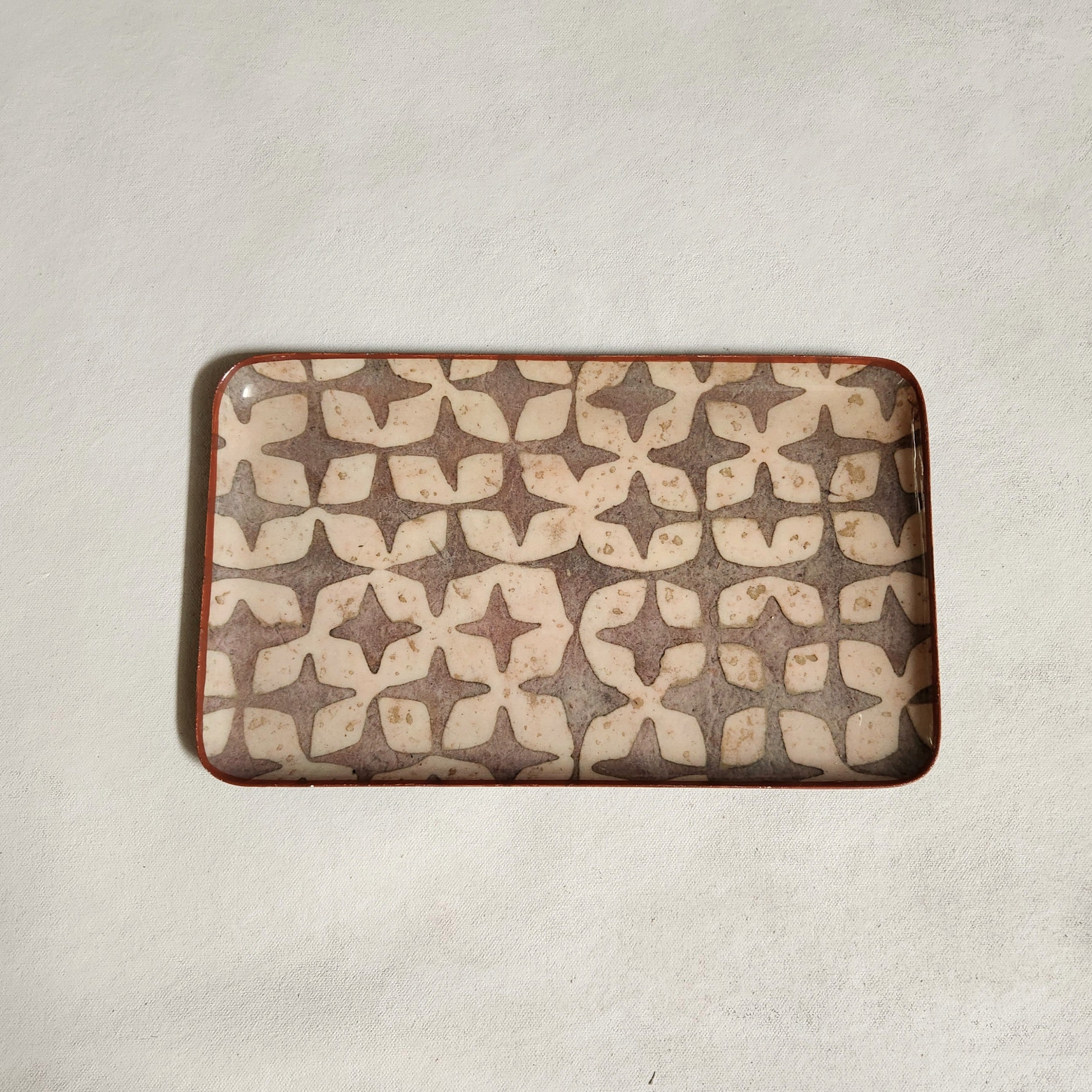 Small Enamelled Tray - Stars