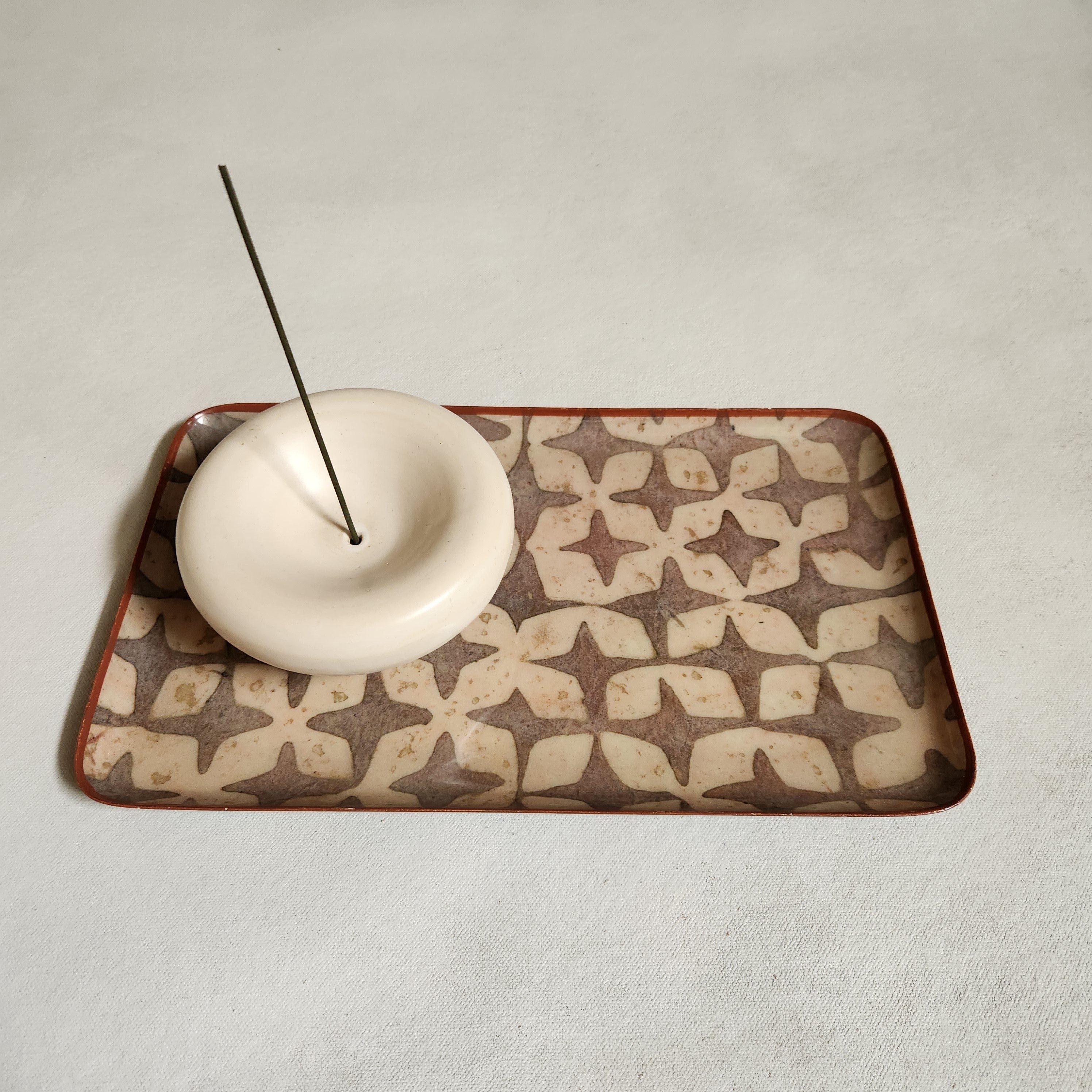Small Enamelled Tray - Stars