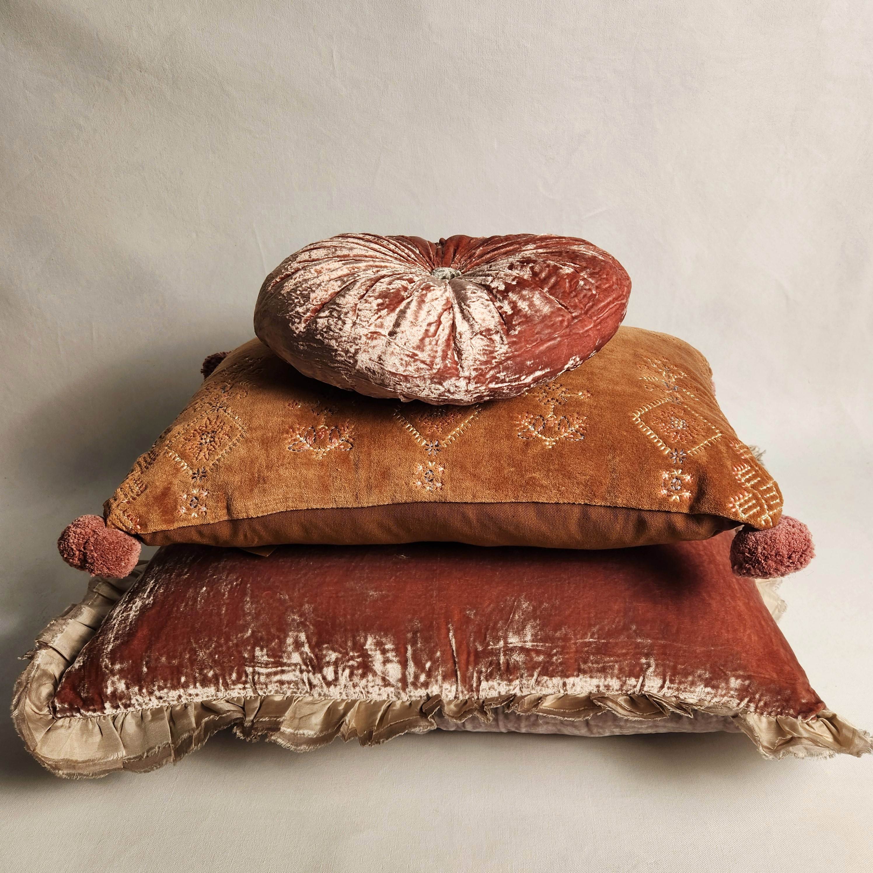 Seraphine Cushion with Silk Ruffle - Etosha