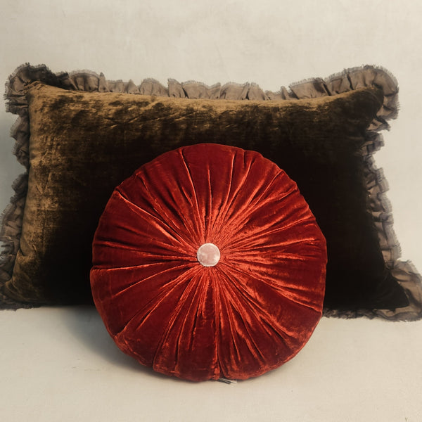 Sweet Circle cushion - Cerise Red