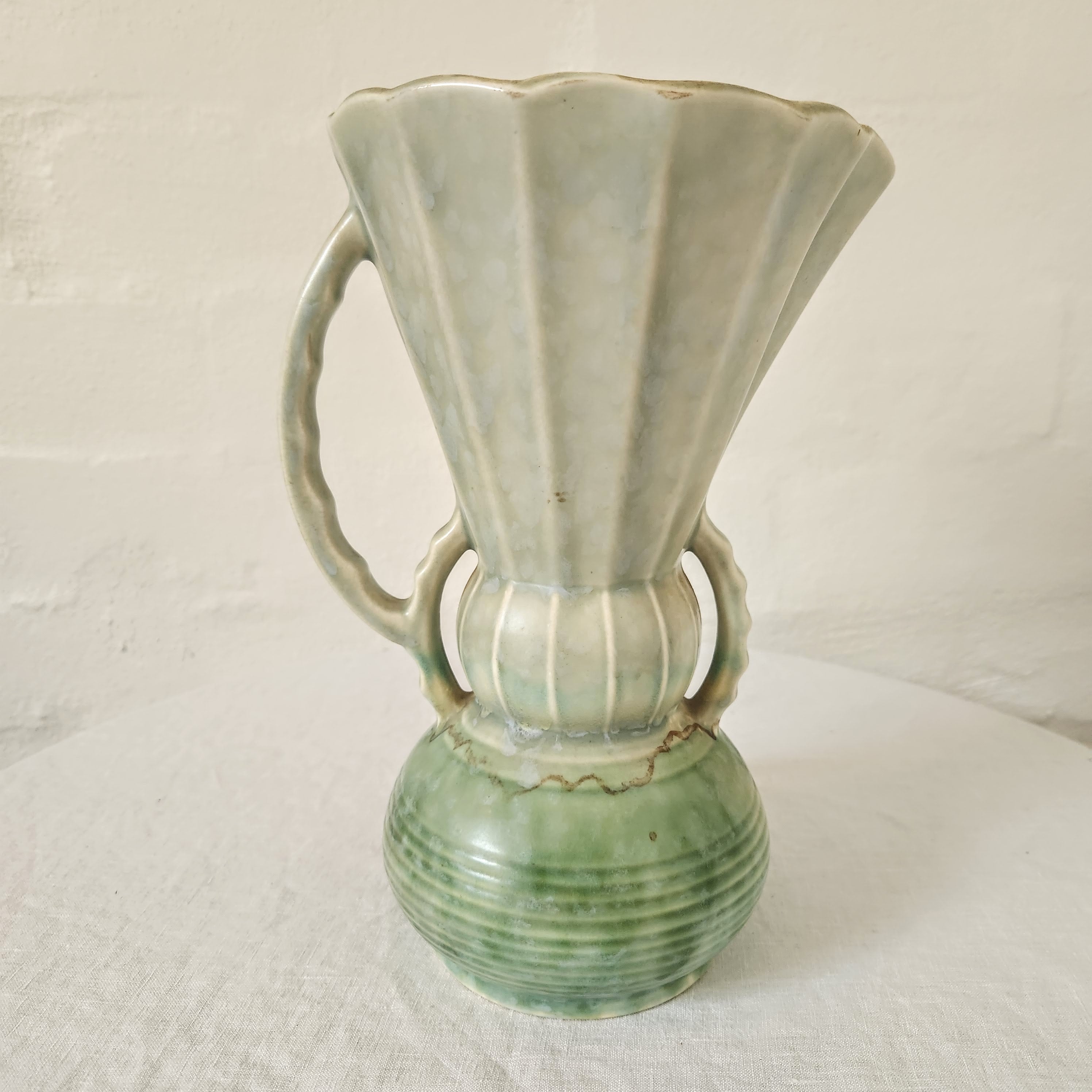 Beswick Art Deco Green Vase