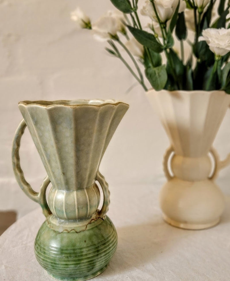 Beswick Art Deco Green Vase