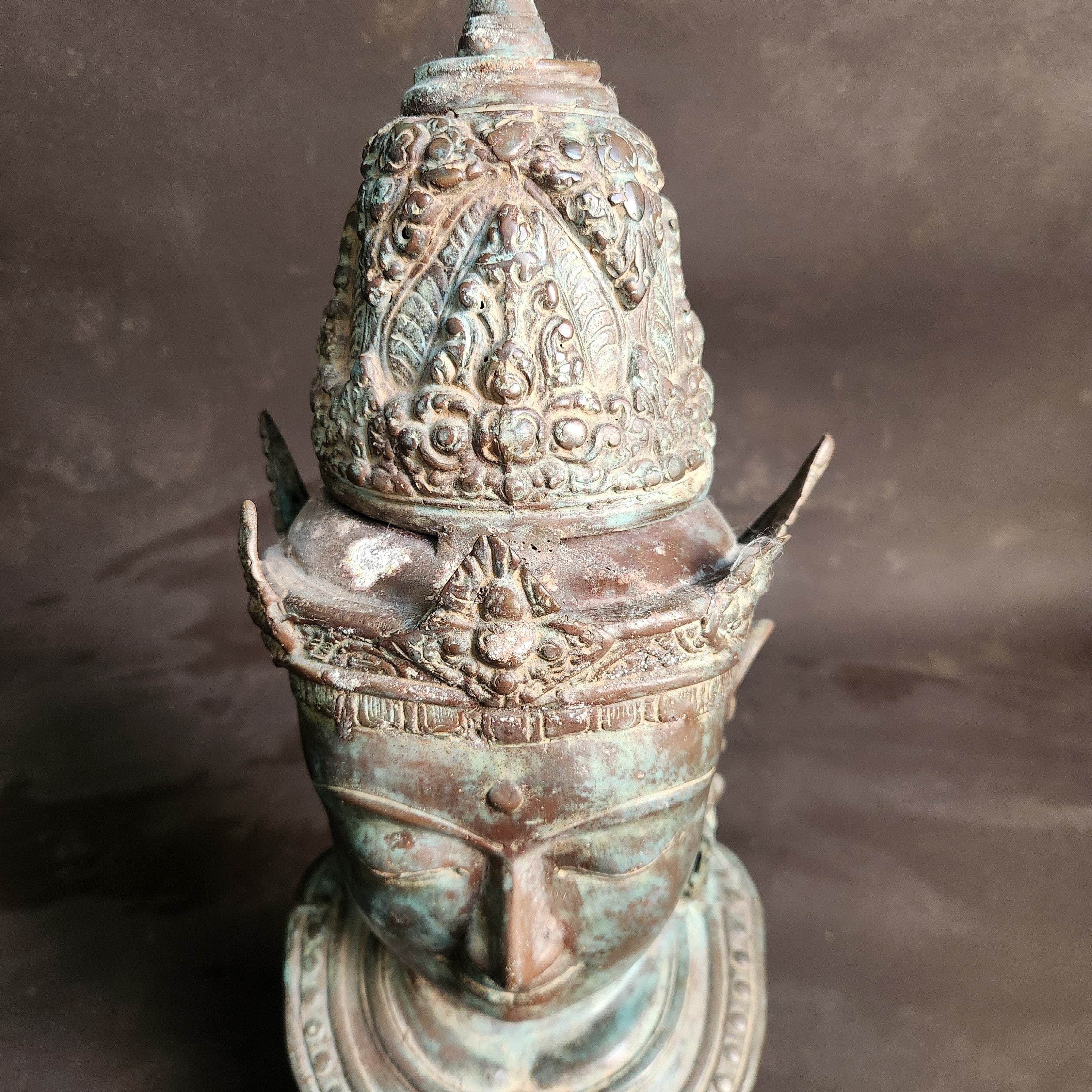 Bronzed Buddha Head