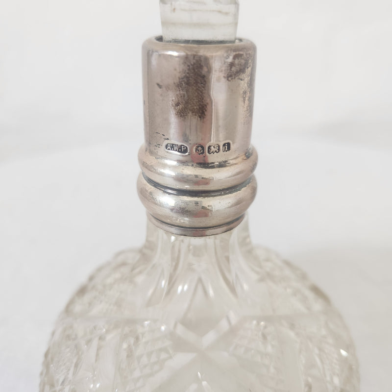 Pair of Antique Crystal Perfume bottles