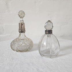 Pair of Antique Crystal Perfume bottles