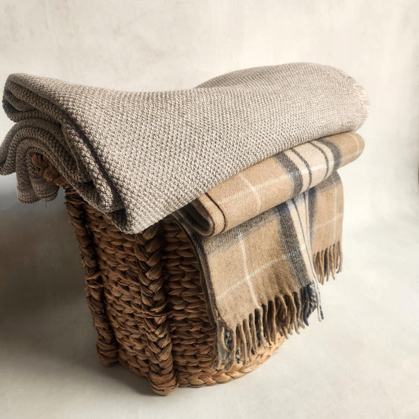 Sala Cotton Large Throw - Fawn Melange