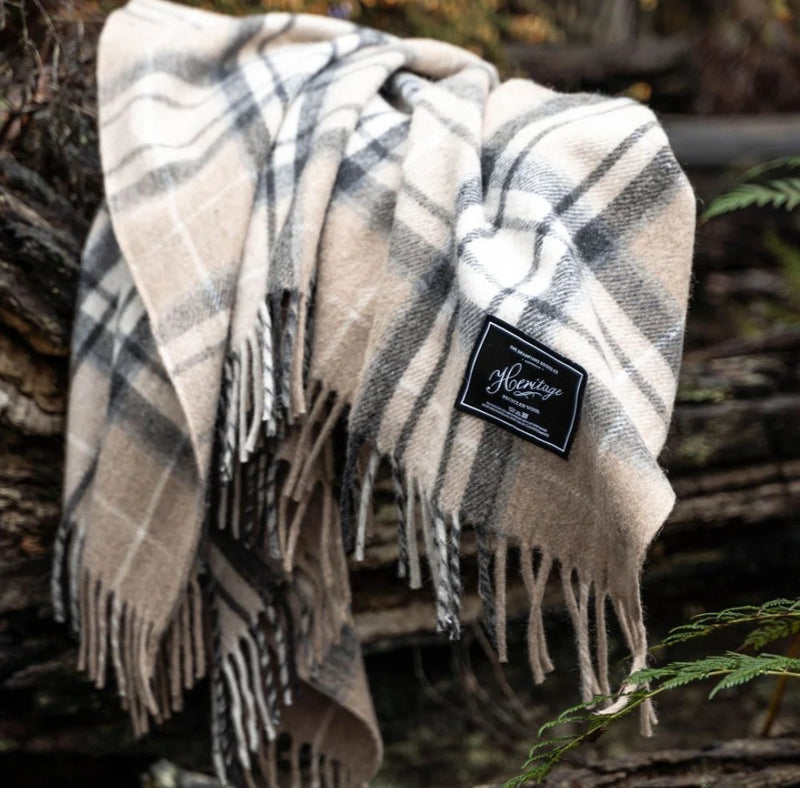 Wool Tartan Blanket - Cabin