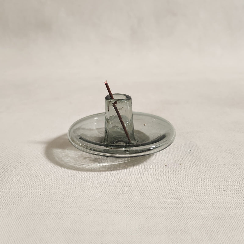 Glass Incense Holder - Smokey