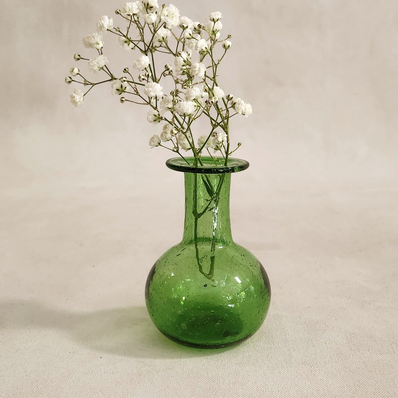 Piccola Glass Vase - Olive