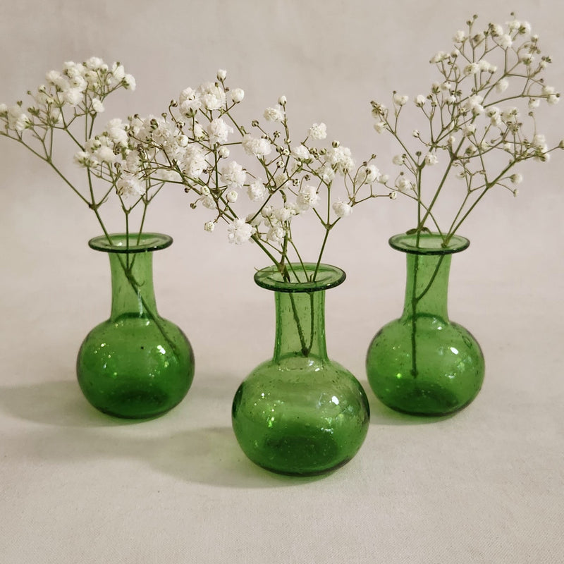 Piccola Glass Vase - Olive