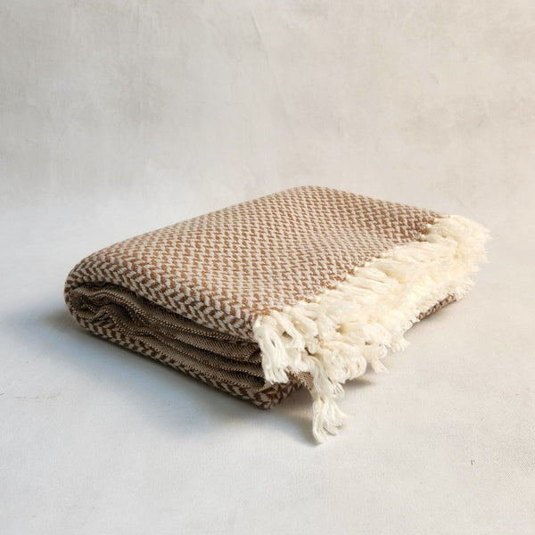 Cashmere Throw - Copenhagen Brulee