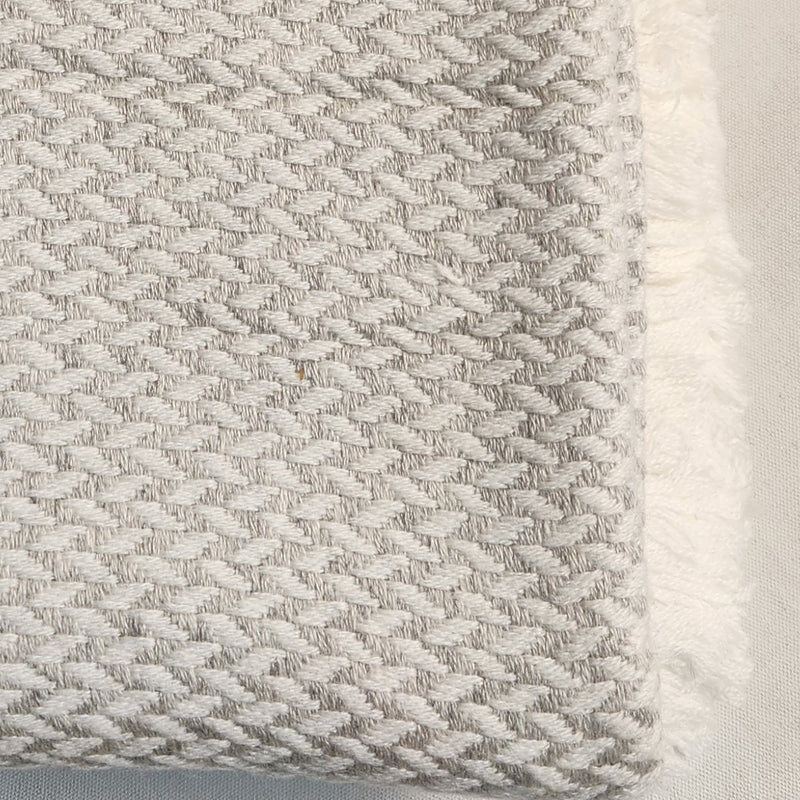 Cashmere Throw - Copenhagen Silver