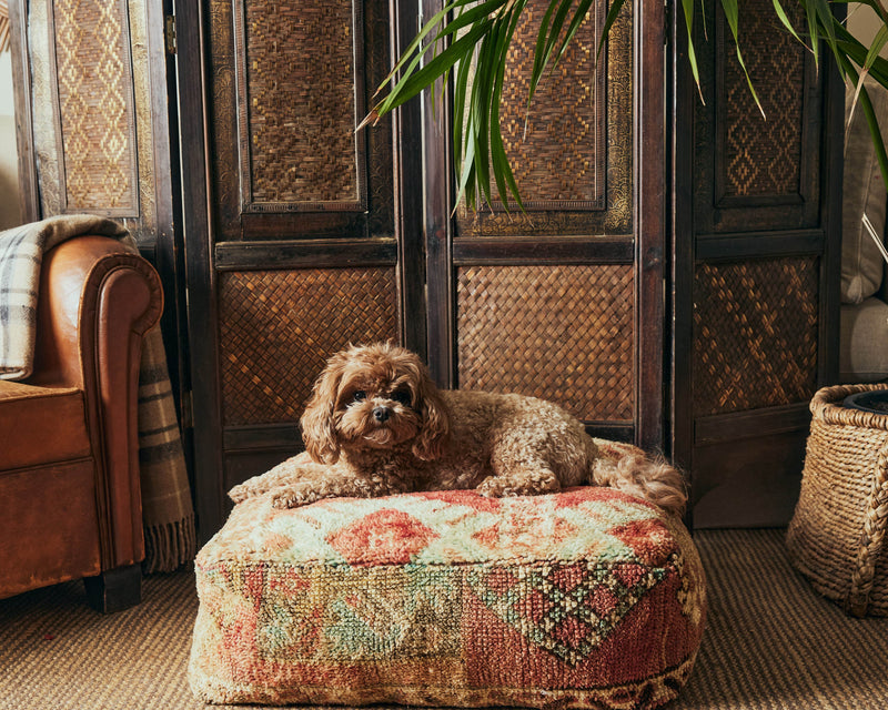 Vintage Moroccan Pouffe - #1