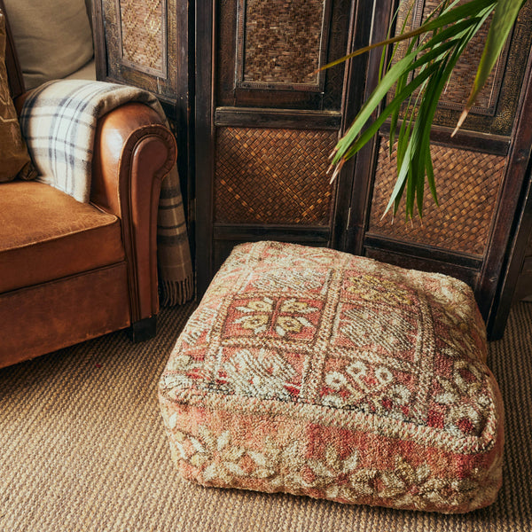 Vintage Moroccan Pouffe - #7