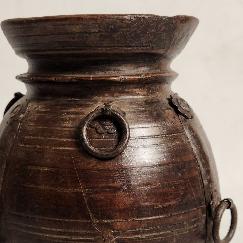 Wooden Naga Pot - Small