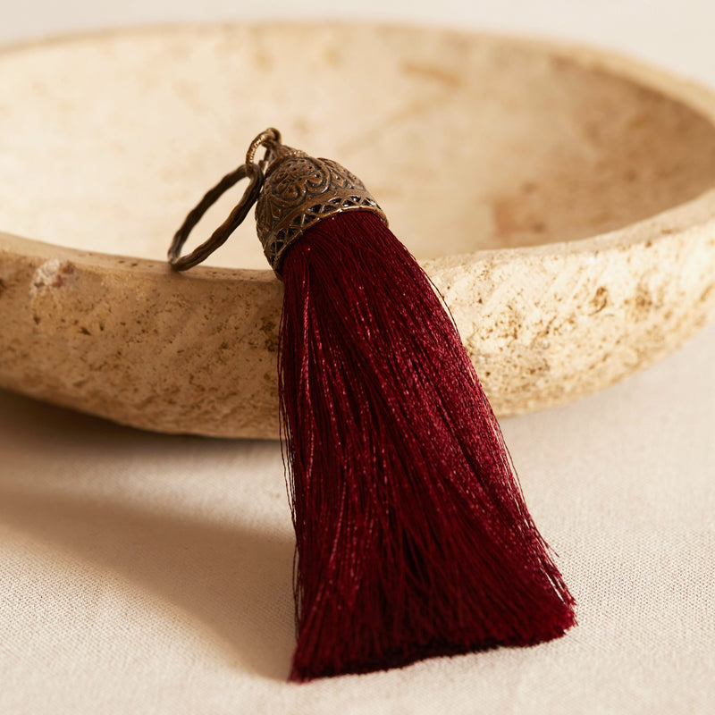 Silky Tassel - Ruby