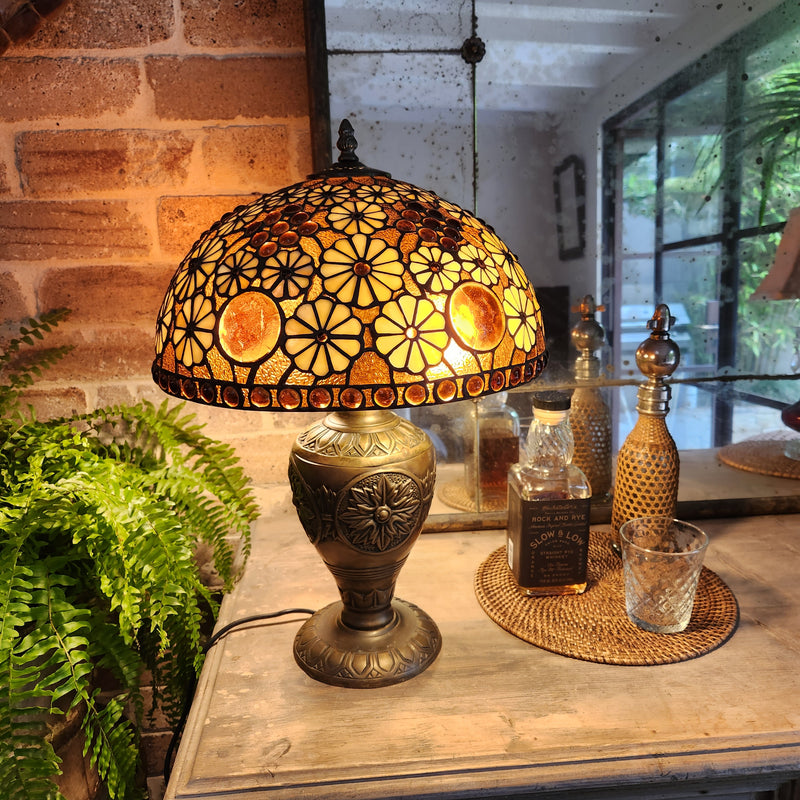 Glorious Mid Century European Art Nouveau Lamp