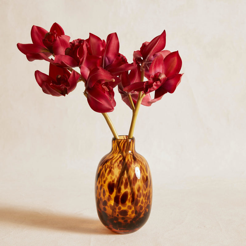 Small Tortoise Shell Printed Vase