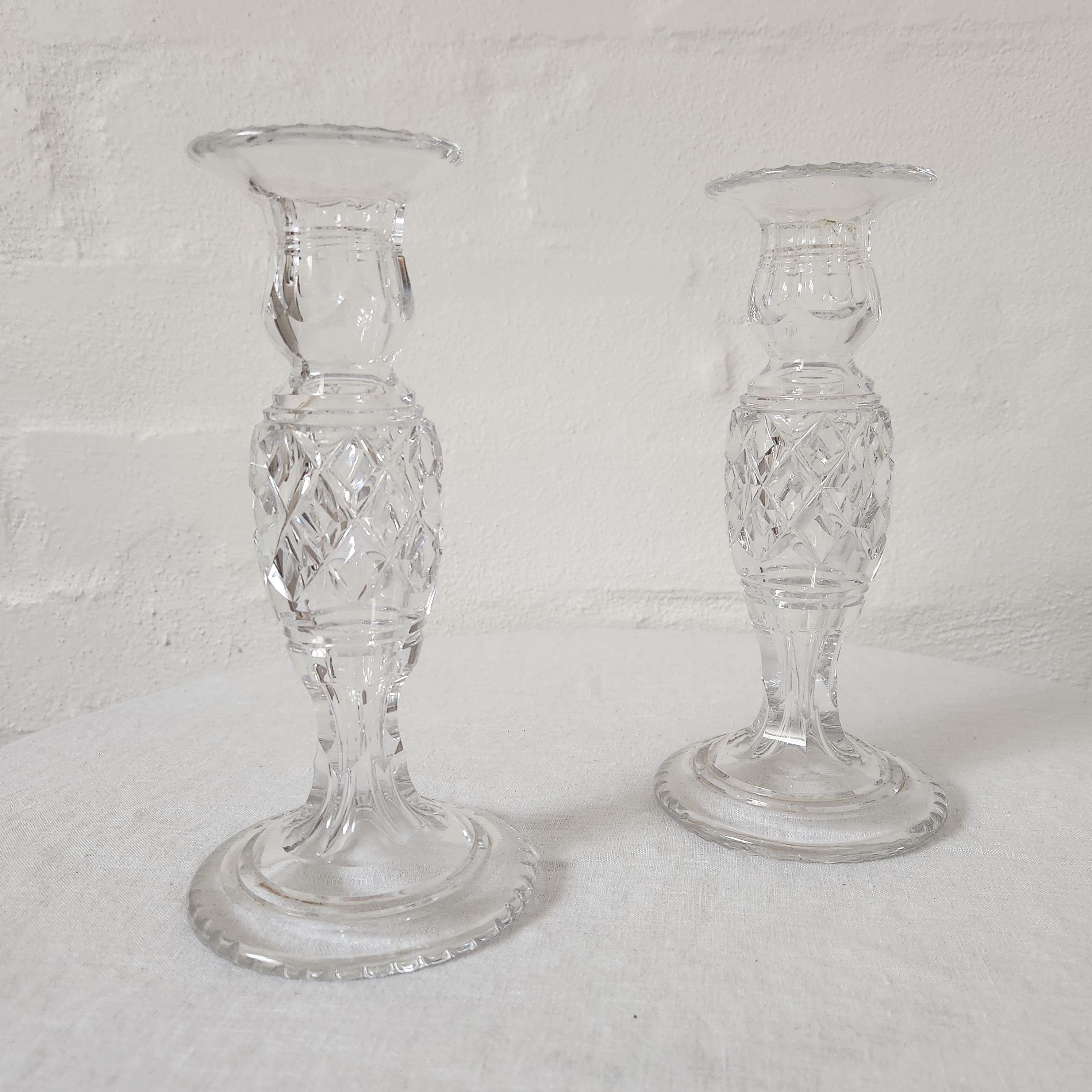 Vintage Crystal Candlesticks