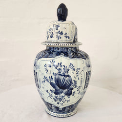 Vintage Delft Hand painted Vase & Lid