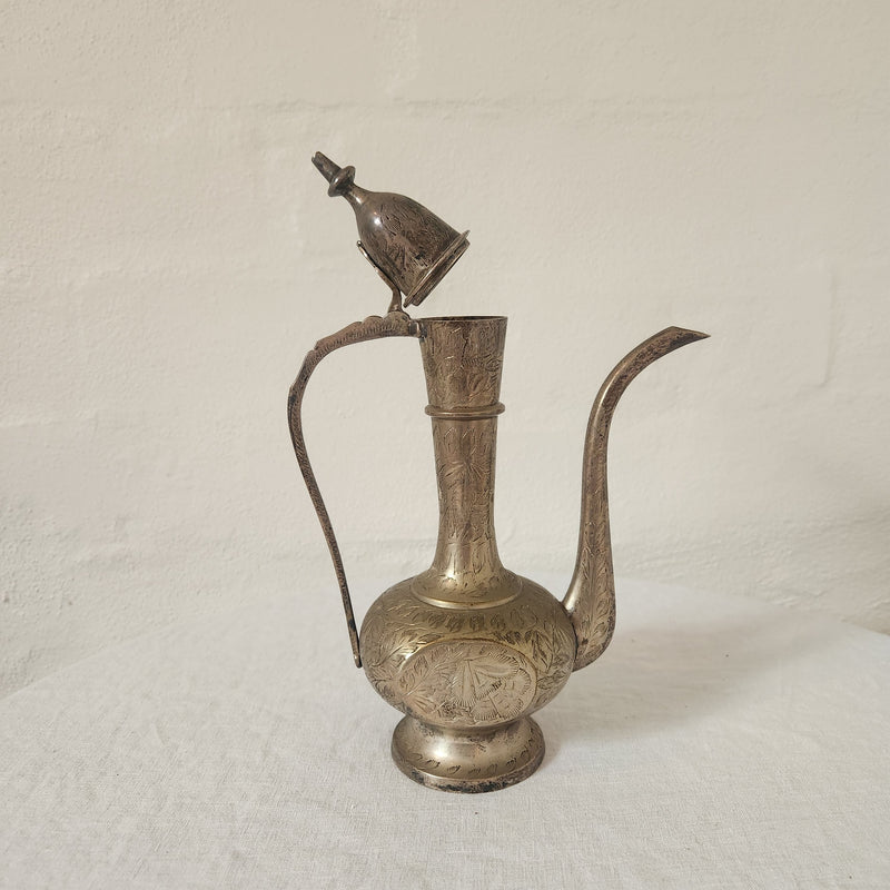 Indian Silvered Ewer