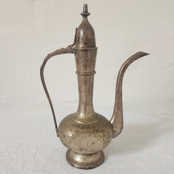 Indian Silvered Ewer