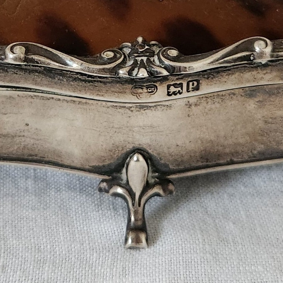 Tortoiseshell and Sterling silver Jewellery Box