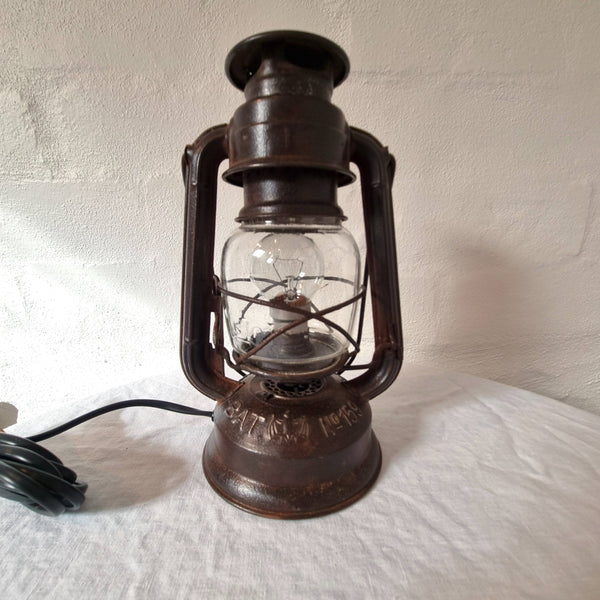 Vintage converted Hurricane Lantern - Small