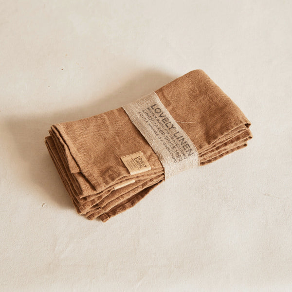 Linen Napkins - Almond