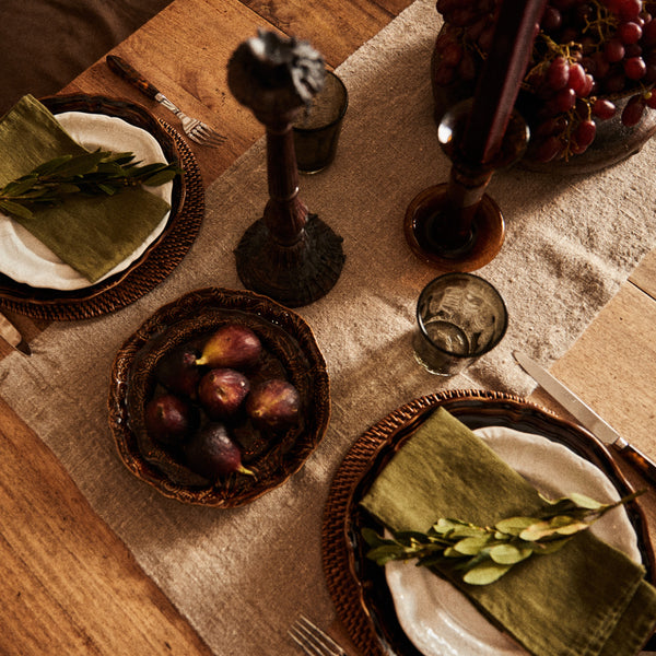 Linen Napkins - Jeep Green