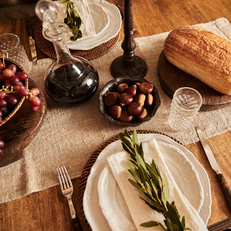 Natural Linen Rustic Runner